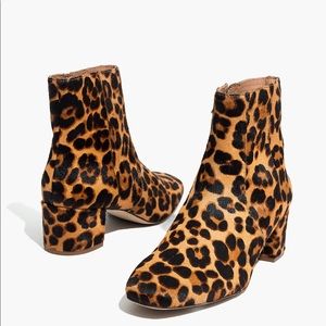 Madewell Jada Boot, Leopard Calf Hair 9.5